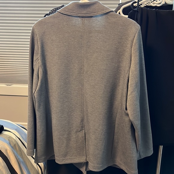 Addition Elle “Scuba” blazer/jacket - single button closure, grey, size 18 - Picture 3 of 4